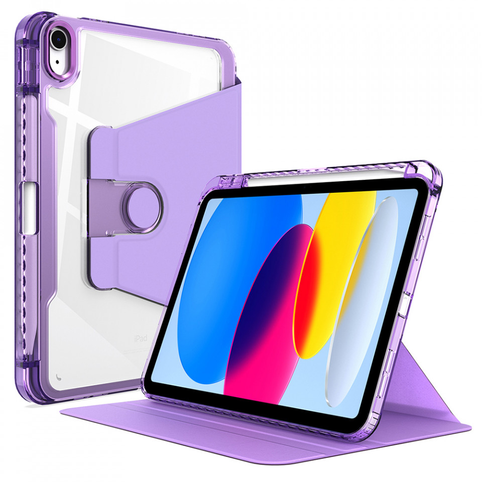 Husa pentru Samsung Galaxy Tab S9 Ultra / S8 Ultra eleganta, SKYDDAR Crystal Edge 360° - Mov