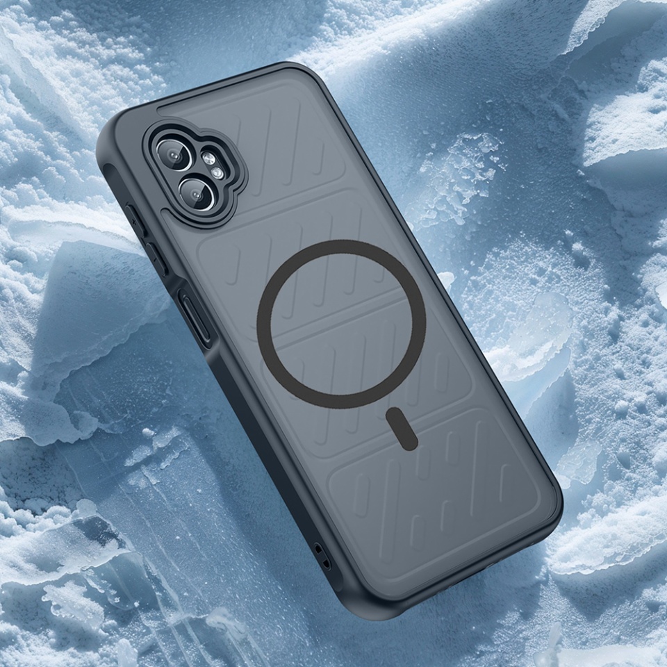 Husa pentru Samsung Galaxy Xcover7 Pro, SKYDDAR INNOVATION, HaloFrost MagSafe II, Antisoc, set cu sticker, Negru - 9