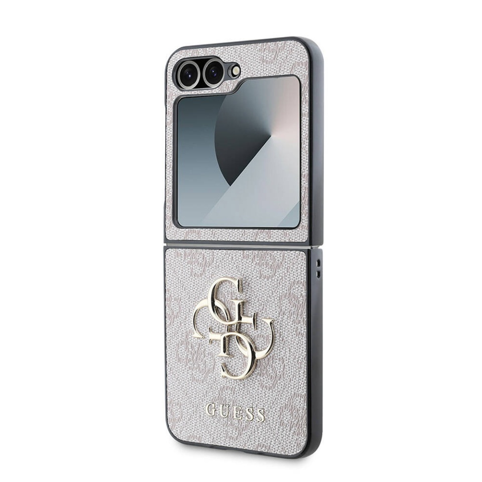 Husa pentru Samsung Galaxy Z Flip7, Guess 4G Metal Logo, Protectie Slim, Compatibila, Maro - 3 | YEO