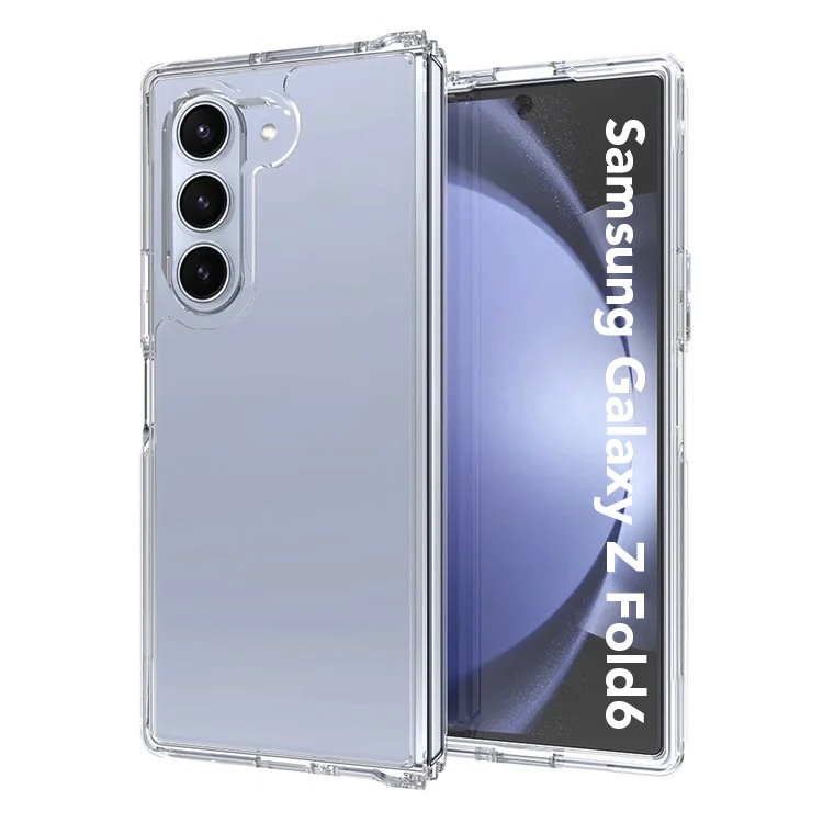 Husa pentru Samsung Galaxy Z Fold6 din silicon transparent, SKDR ClearGuard - Transparent