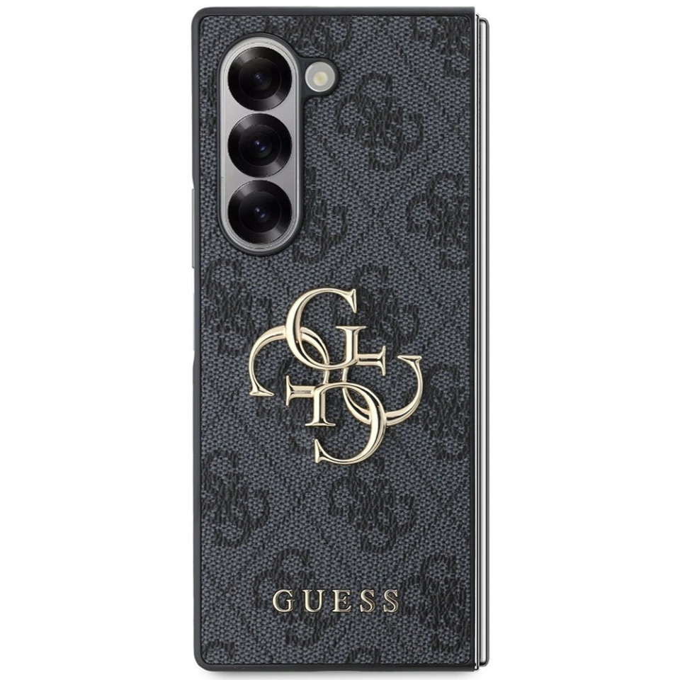 Husa pentru Samsung Galaxy Z Fold6, Guess 4G Metal Logo, Protectie Slim, Compatibila, Negru - 1 | YEO