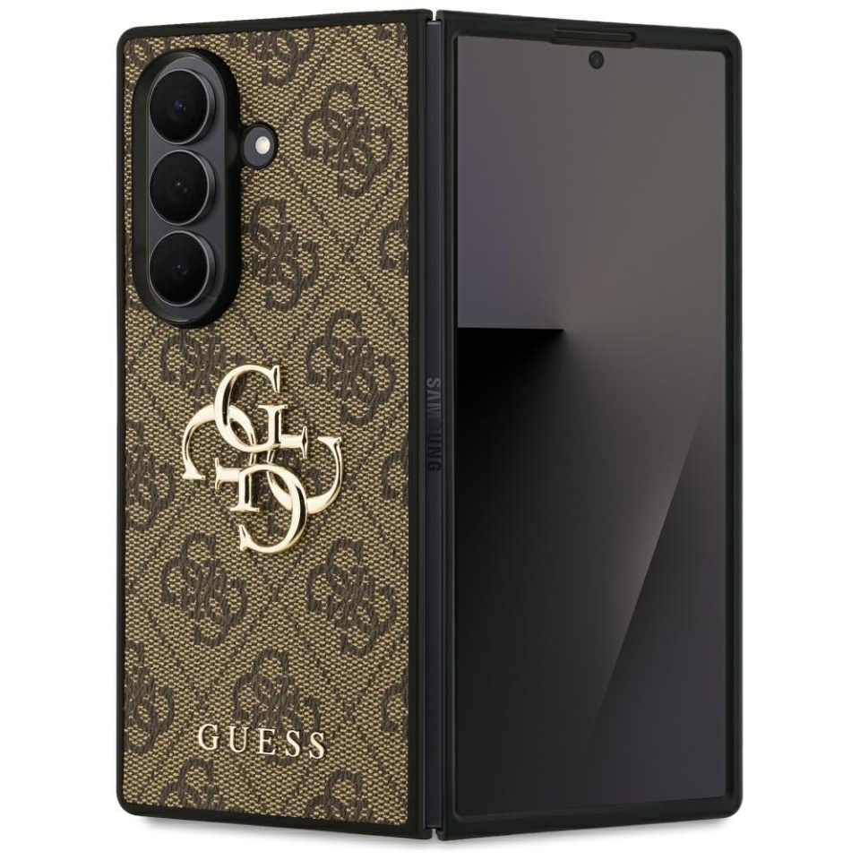 Husa pentru Samsung Galaxy Z Fold7, Guess Hardcase 4G Big Logo, Protectie Slim, Compatibila, Maro