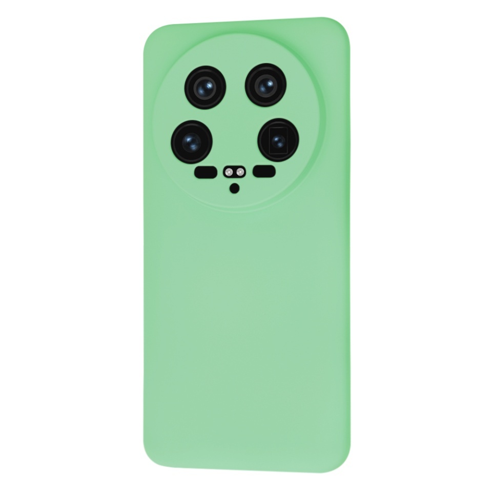 Husa pentru Xiaomi 14 Ultra, SKYDDAR INNOVATION, din Silicon Catifelat, SoftElegance, set cu sticker, Verde deschis - 2 | YEO