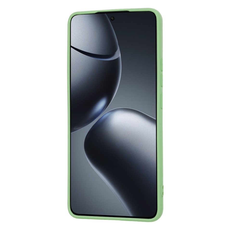 Husa pentru Xiaomi 14T Pro din Silicon Catifelat, Protectie Premium, Skyddar SoftElegance - Verde deschis - 1 | YEO