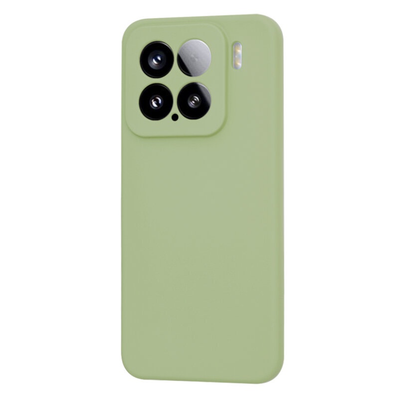 Husa pentru Xiaomi 15 din Silicon Catifelat, Protectie Premium, Skyddar SoftElegance - Verde - 2 | YEO