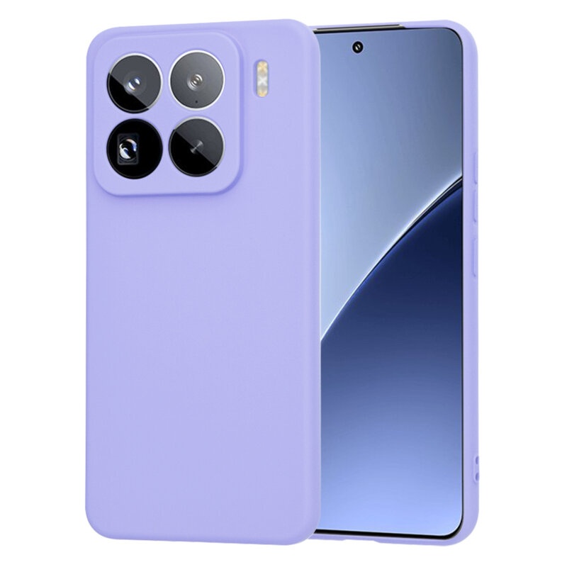 Husa pentru Xiaomi 15 Pro din Silicon Catifelat, Protectie Premium, Skyddar SoftElegance - Violet