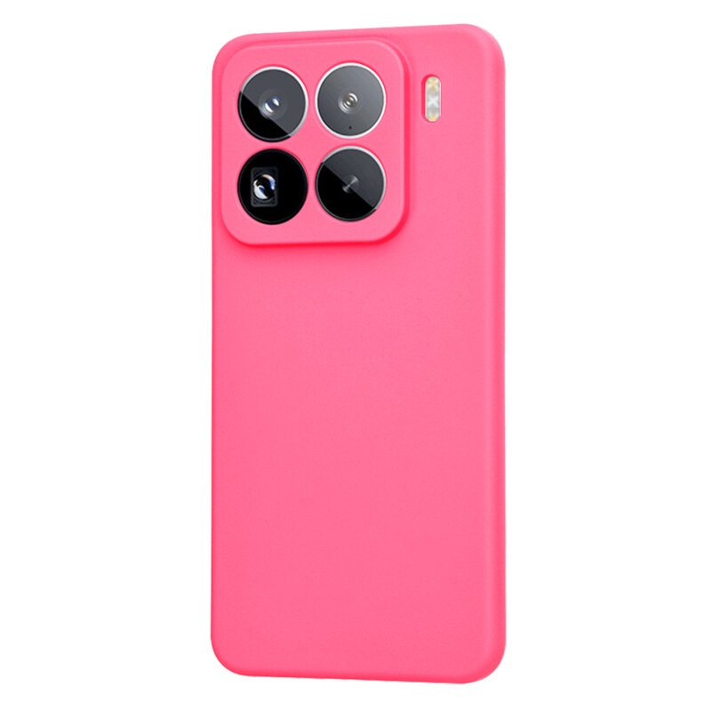 Husa pentru Xiaomi 15 Pro din Silicon Catifelat, Protectie Premium, Skyddar SoftElegance - Fucsia - 2 | YEO