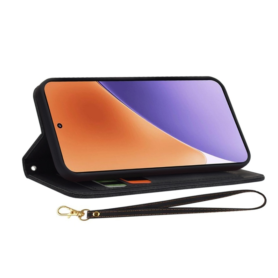 Husa pentru Xiaomi 15, SKYDDAR INNOVATION, Flipcraft din Piele Ecologică, Stand Integrat, Buzunare pentru Carduri, set cu sticker, Negru - 5