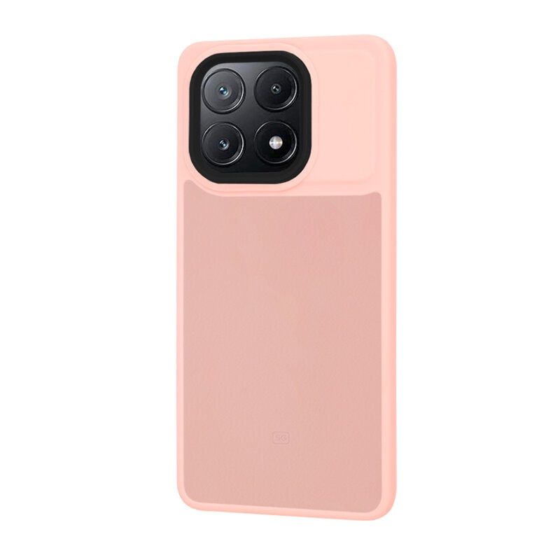 Husa pentru Xiaomi Poco X6 Pro, ce Absoarbe Cele mai Aspre Socuri, Skyddar Frosted - Roz - 2 | YEO