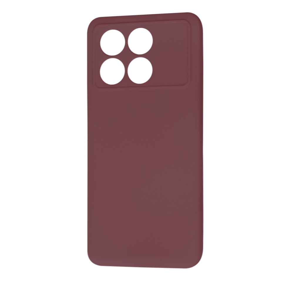 Husa pentru Xiaomi Poco X6 Pro din Silicon Catifelat, Protectie Premium, Skyddar SoftElegance - Bordo - 1 | YEO