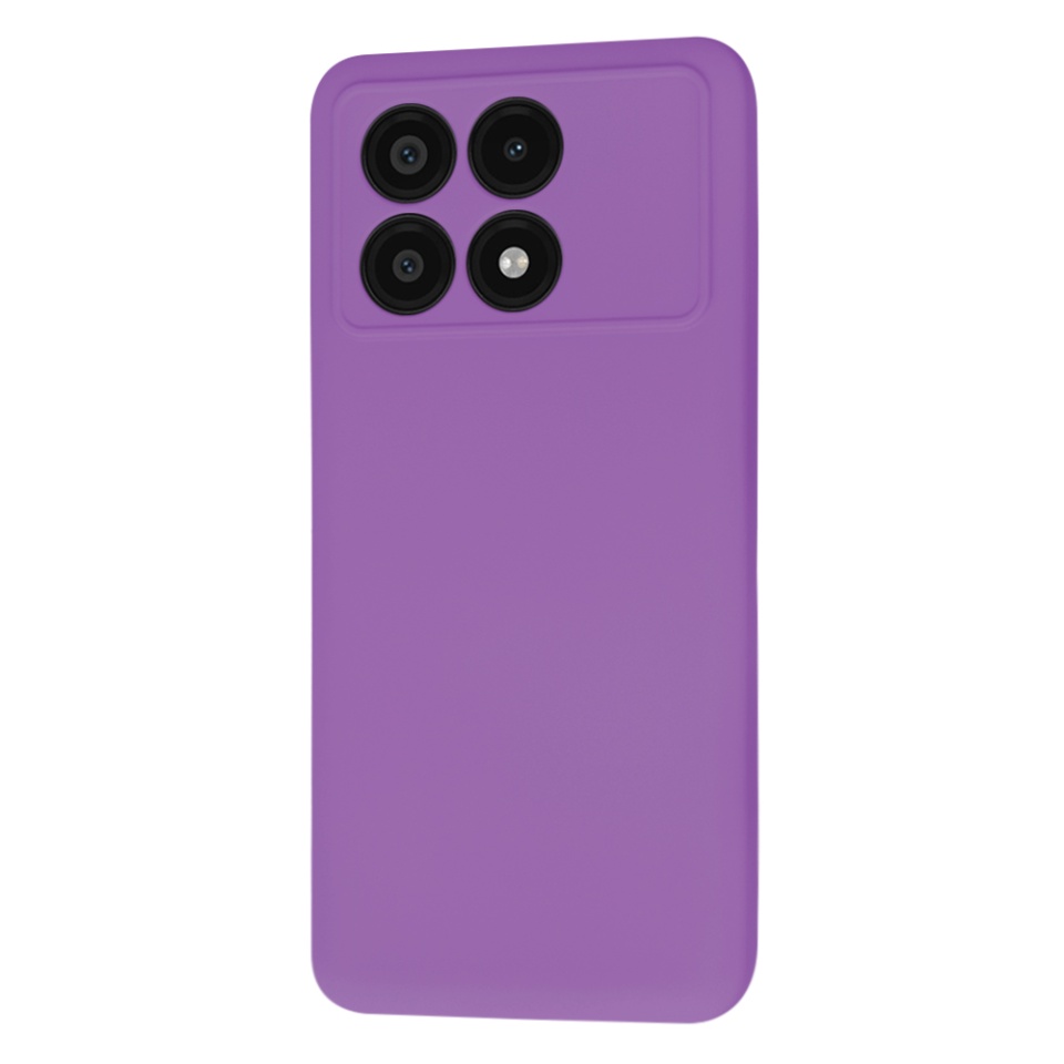 Husa pentru Xiaomi Poco X6 Pro din Silicon Catifelat, Protectie Premium, Skyddar SoftElegance - Mov - 3 | YEO