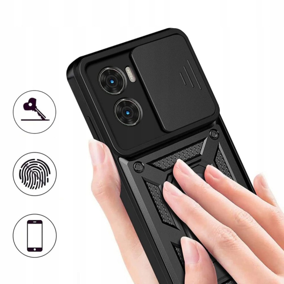 Husa pentru Xiaomi Poco X7 Pro cu inel magnetic si protectie camera CamShield - Negru - 1 | YEO