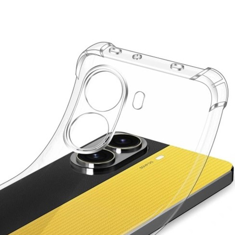 Husa pentru Xiaomi Poco X7 Pro , SKYDDAR INNOVATION, Shockproof Clear din Silicon Slim, Transparenta, set cu sticker - 1 | YEO