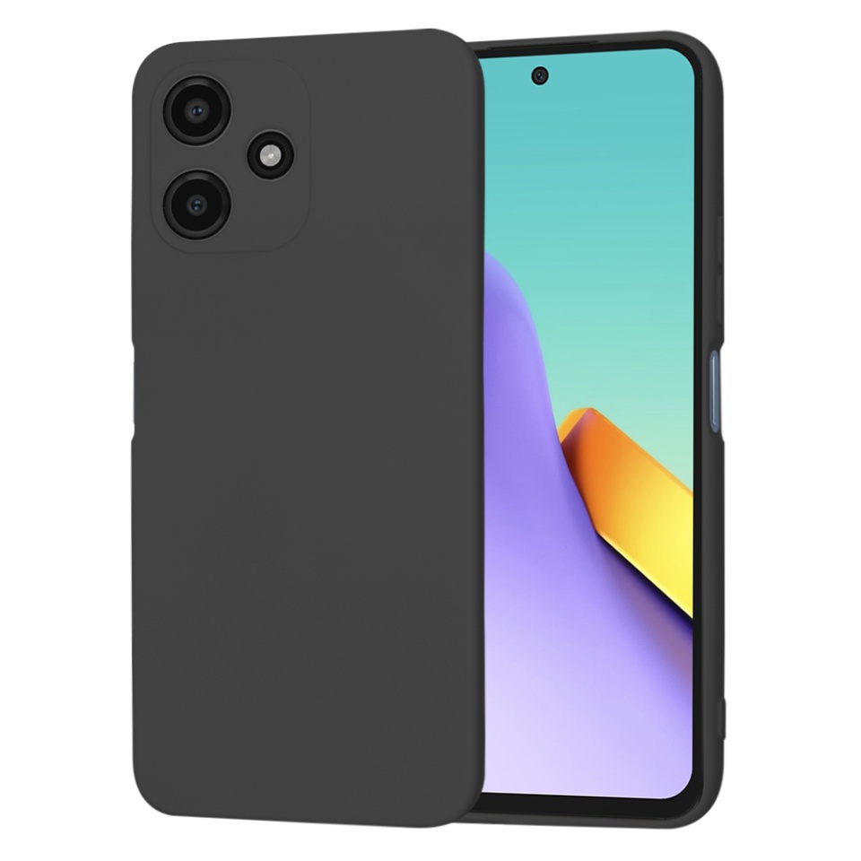 Husa pentru Xiaomi Redmi 12 5G din Silicon Catifelat, Protectie Premium, Skyddar SoftElegance - Negru