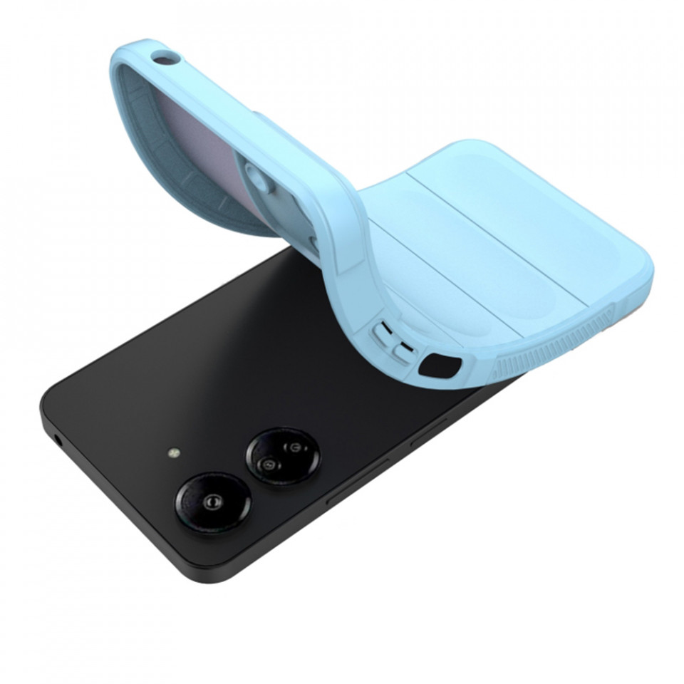 Husa pentru Xiaomi Redmi 13C 4G / Poco C65 eleganta, din silicon mat, SKDR Vogue - Negru - 3 | YEO