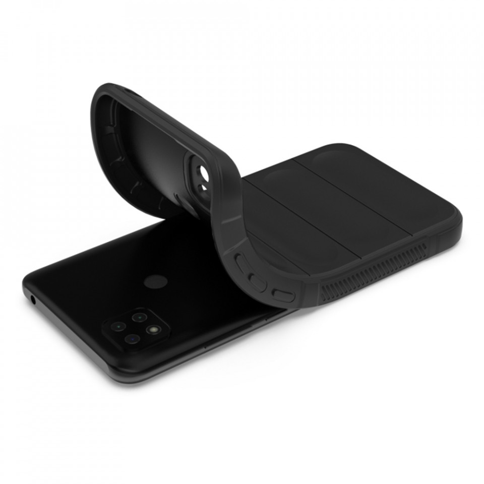 Husa pentru Xiaomi Redmi 9C NFC / Redmi 9C eleganta, din silicon mat, SKDR Vogue - Negru - 3 | YEO