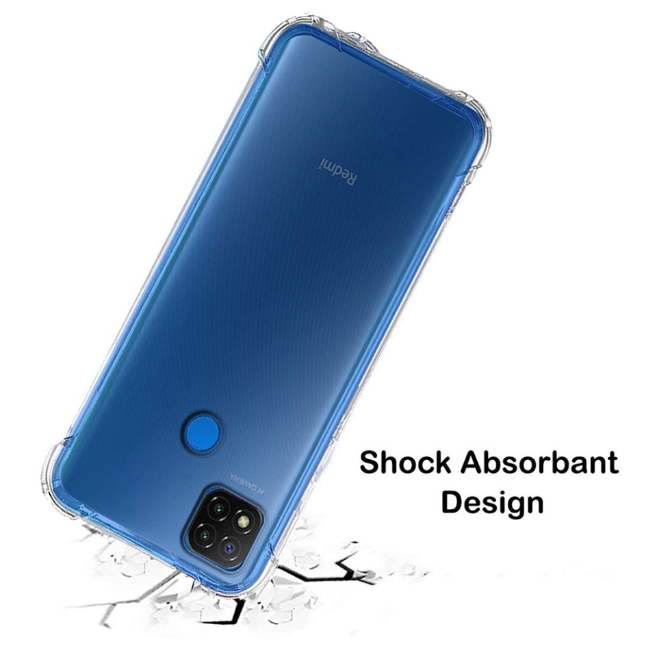 Husa pentru Xiaomi Redmi 9C NFC / Redmi 9C , SKYDDAR INNOVATION, Shockproof Clear din Silicon Slim, Transparenta, set cu sticker - 1 | YEO