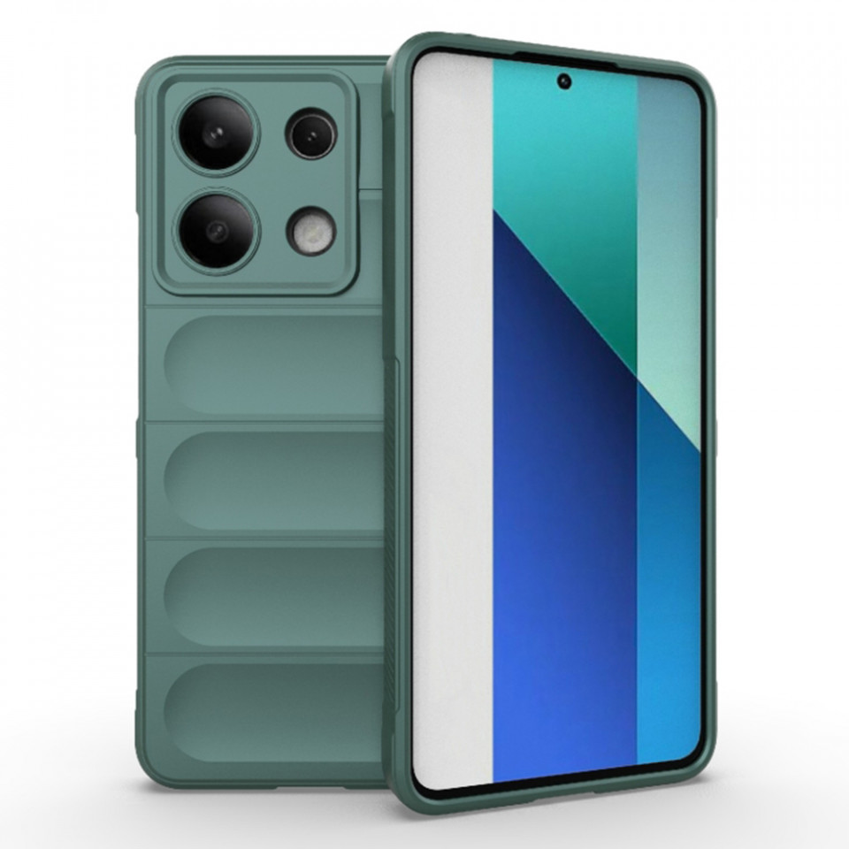 Husa pentru Xiaomi Redmi Note 13 4G eleganta, din silicon mat, SKDR Vogue - Verde