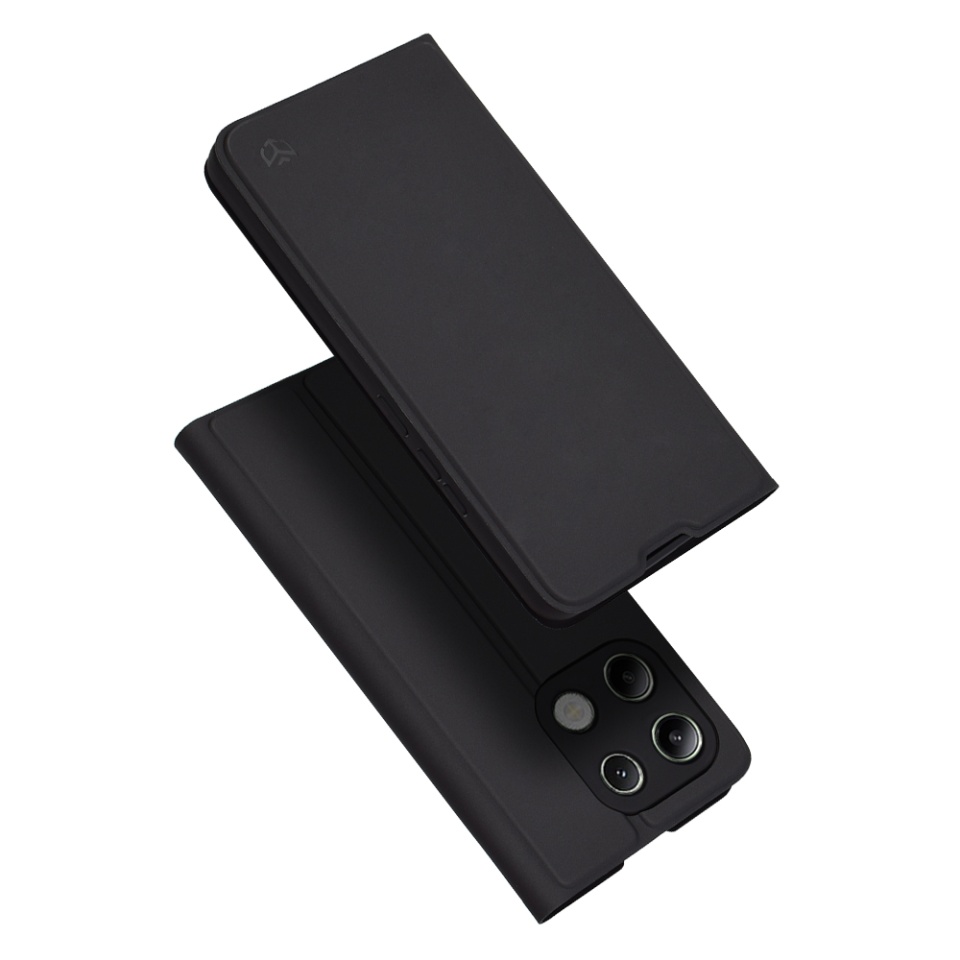 Husa pentru Xiaomi Redmi Note 13 4G, SKYDDAR INNOVATION, Magskin Book, tip Carte cu Portofel Interior, set cu sticker, Negru