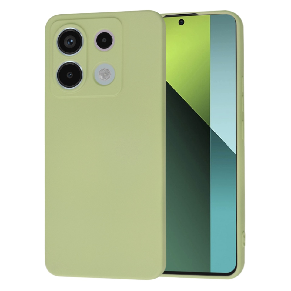 Husa pentru Xiaomi Redmi Note 13 Pro 5G / Poco X6 din Silicon Catifelat, Protectie Premium, Skyddar SoftElegance - Verde
