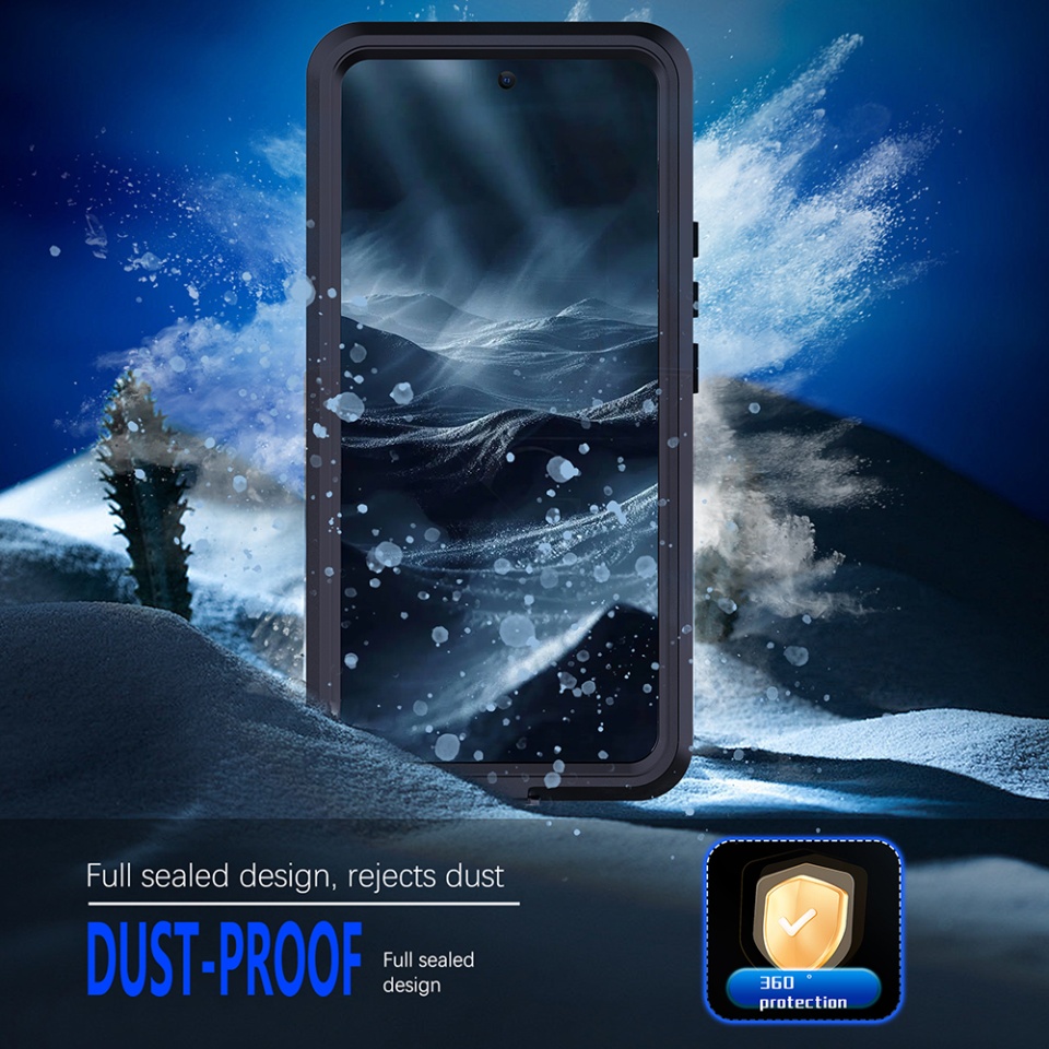 Husa pentru Xiaomi Redmi Note 14 Pro 5G / Poco X7, ShellBox, Waterproof IP68 Case, Full Body, Protectie Totala, Anti-Soc, Rezistenta la Apa si Praful, Negru - 3 | YEO
