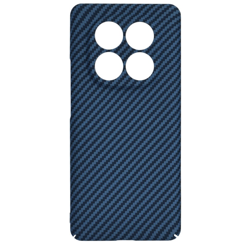 Husa pentru Xiaomi Redmi Note 14 Pro+ 5G, SKYDDAR INNOVATION, Carbonite FiberShell, Cyan, set cu sticker - 3 | YEO