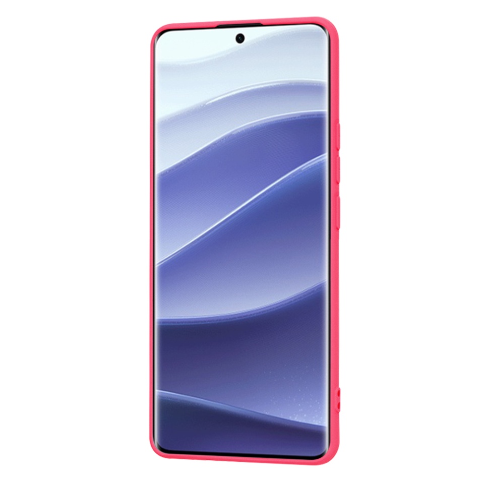 Husa pentru Xiaomi Redmi Note 14 Pro / Poco X7 din Silicon Catifelat, Protectie Premium, Skyddar SoftElegance - Fucsia - 3 | YEO