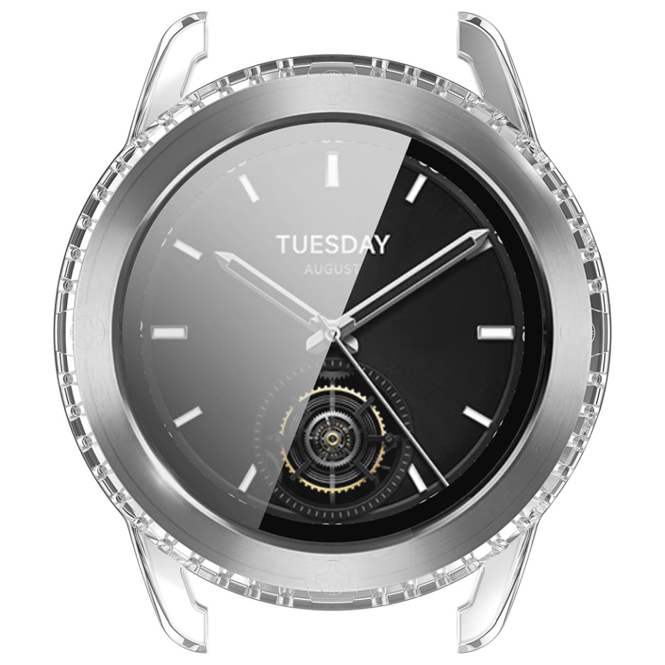 Husa Protectie 360°, Ultra-Subtire, Anti-Soc pentru Xiaomi Watch S3, Anti-Soc Full Screen - Transparenta - 2 | YEO