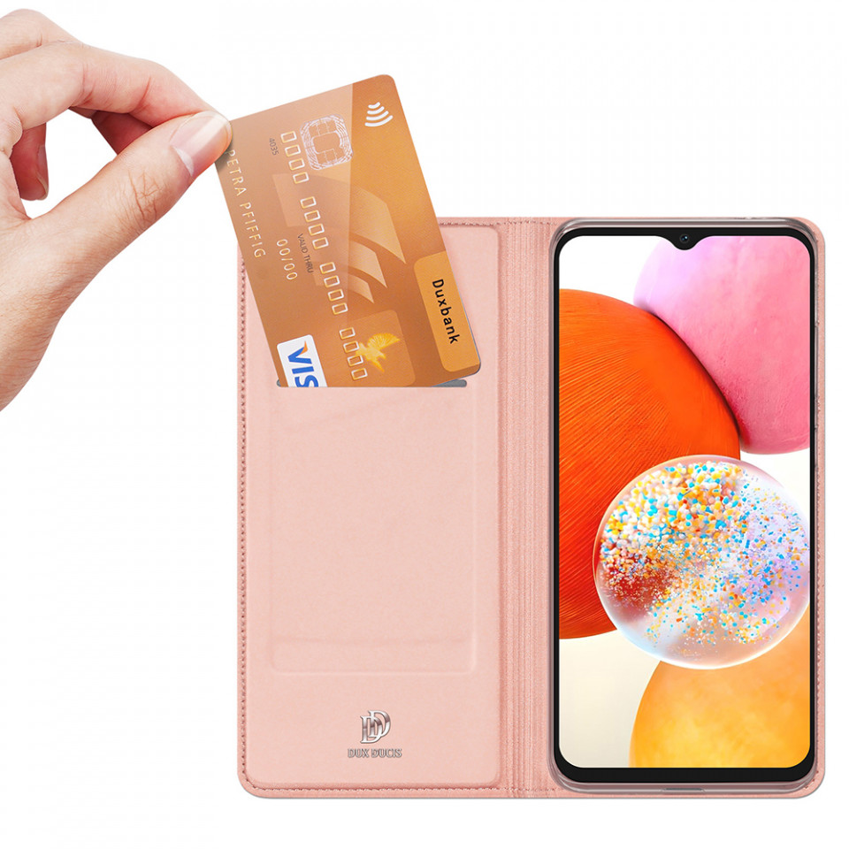 Husa Samsung Galaxy A15 4G / A15 5G tip carte magnetica, Skin Pro Dux Ducis - Negru - 3 | YEO