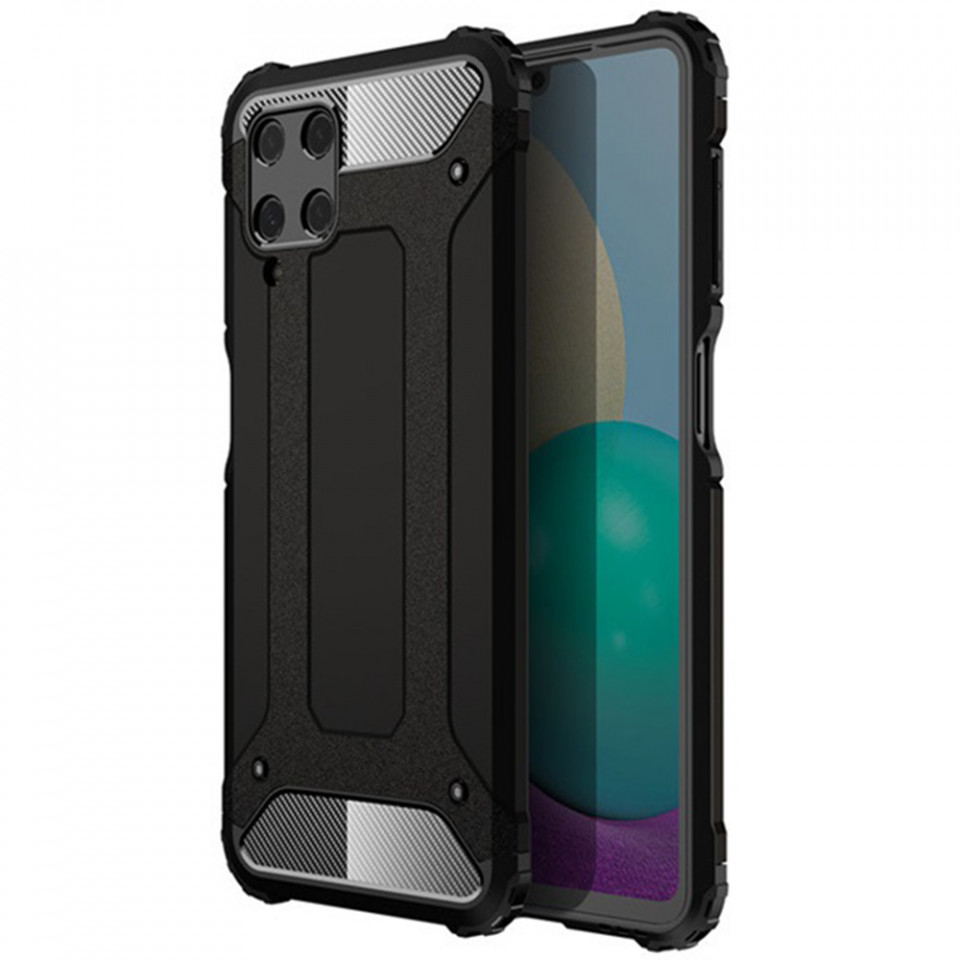 Husa Samsung Galaxy A22 4G din plastic dur, Techsuit Hybrid Armor - Negru