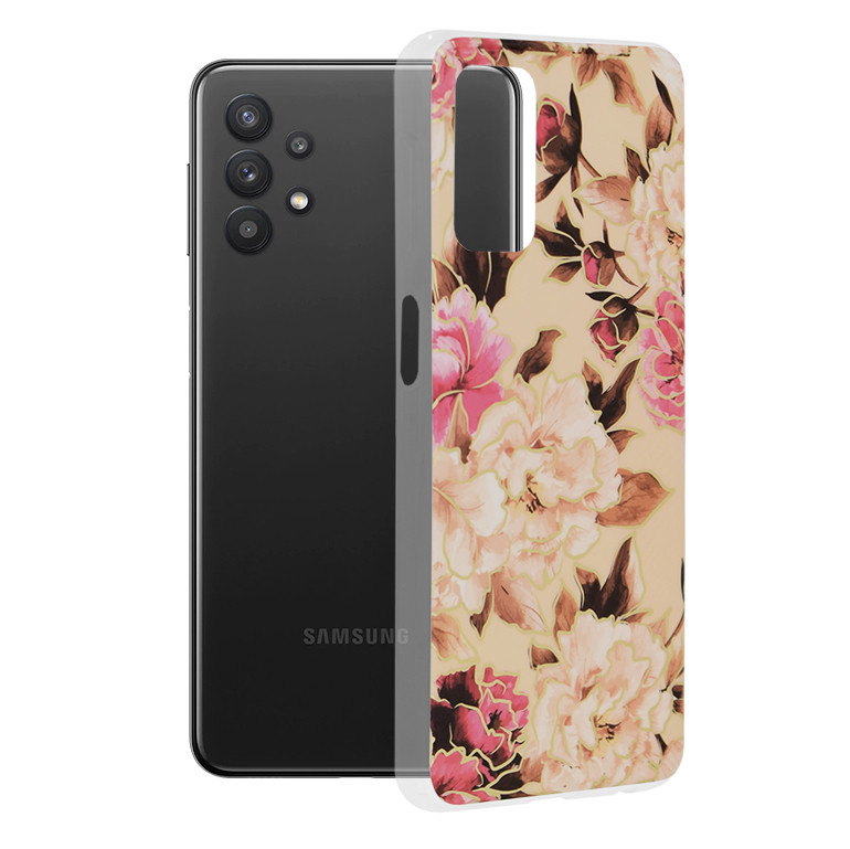 Husa Samsung Galaxy A32 5G Marble Series, Techsuit - Mary Berry Nude