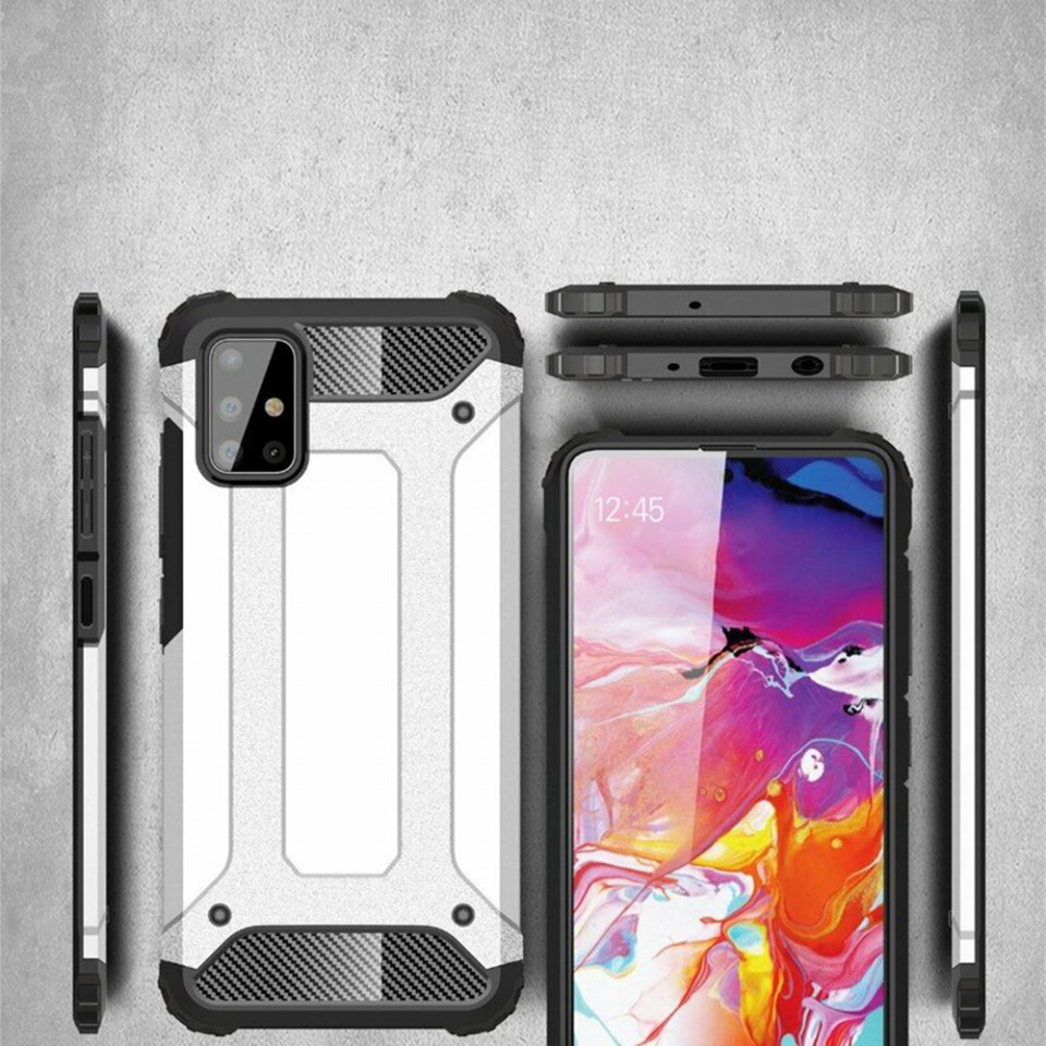 Husa Samsung Galaxy A53 5G din plastic dur, Techsuit Hybrid Armor - Negru - 3 | YEO