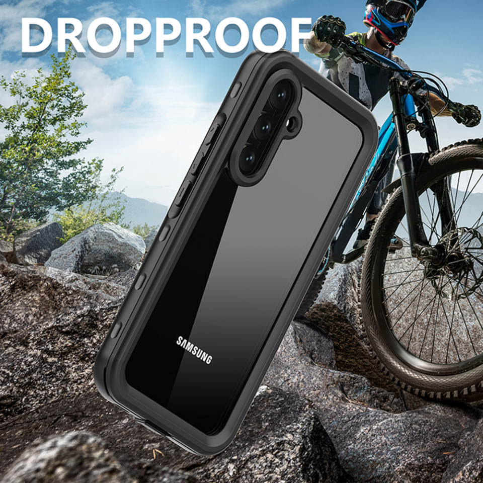 Husa Samsung Galaxy A54 rezistenta la apa, Waterproof IP68, ShellBox - Negru - 3 | YEO