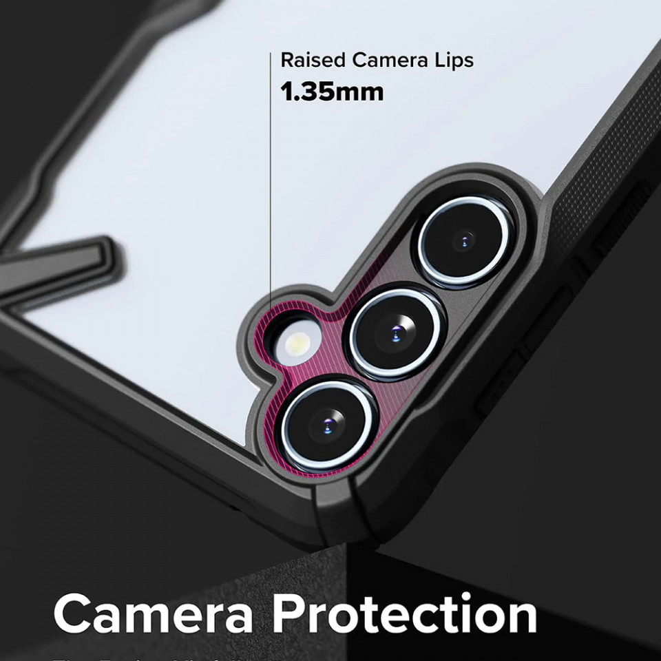 Husa Samsung Galaxy A55 5G, Ringke Fusion X Design - Negru - 1 | YEO