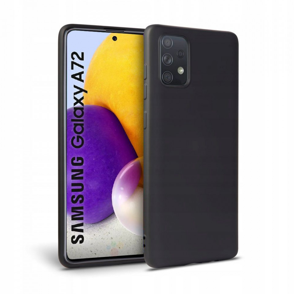 Husa Samsung Galaxy A72 din silicon, TECH-PROTECT - Negru