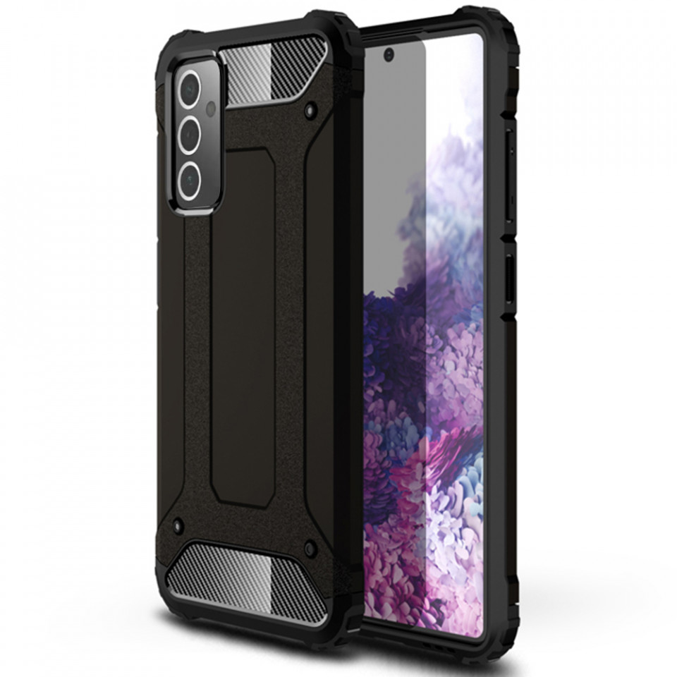 Husa Samsung Galaxy A82 5G din plastic dur, Techsuit Hybrid Armor - Negru