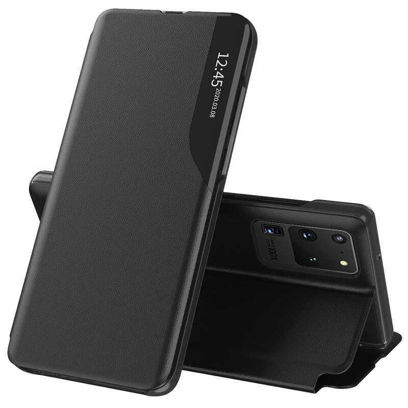 Husa Samsung Galaxy S20 Ultra tip carte, Techsuit eFold - Negru