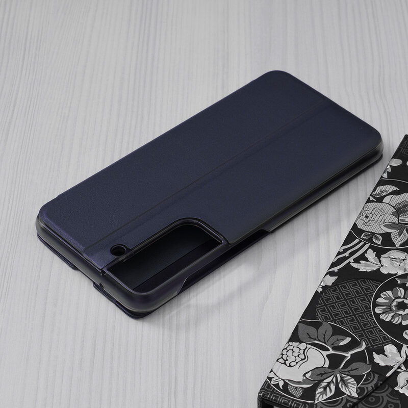 Husa Samsung Galaxy S21 FE tip carte, Techsuit eFold - Dark Blue - 2 | YEO