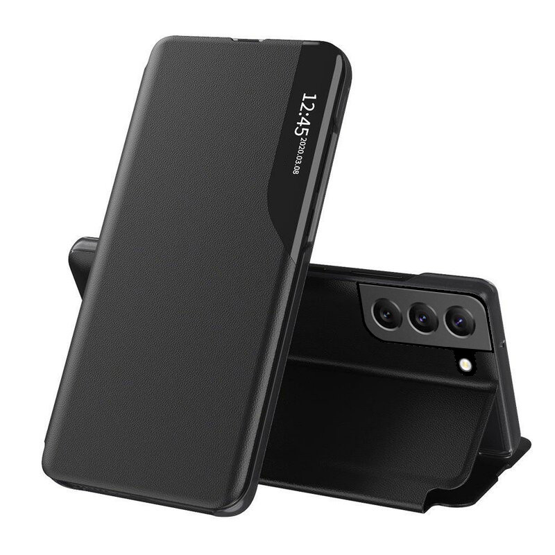Husa Samsung Galaxy S22 Plus tip carte, Techsuit eFold - Negru