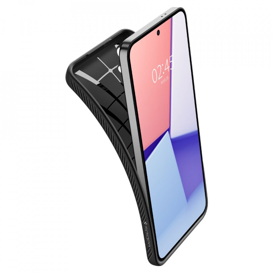 Husa Samsung Galaxy S24 flexibila, Spigen Liquid Air - Negru - 3 | YEO