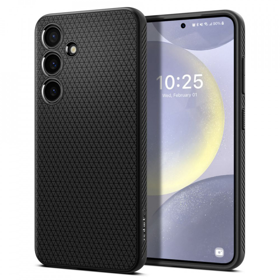 Husa Samsung Galaxy S24 Plus flexibila, Spigen Liquid Air - Negru