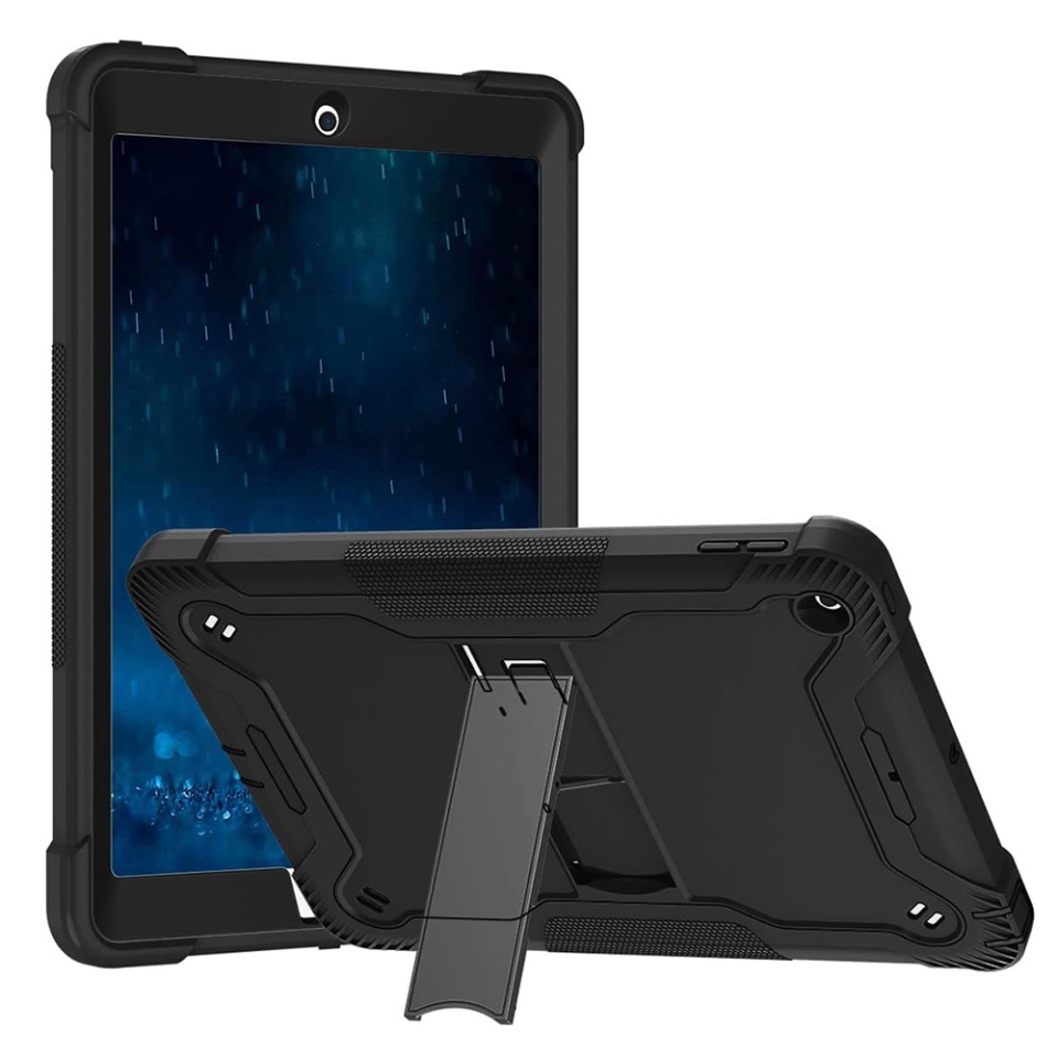 Husa tableta iPad 9.7 (2017 / 2018), Ideala pentru Utilizare Zilnica, Antisoc si Anti-zgarieturi, SKDR TabArmor - Negru
