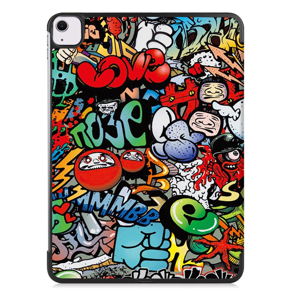 Husa tableta pentru iPad Air 13 (2024) / Air 13 (2025), SKYDDAR INNOVATION, cu suport Multi-Unghi si functie Sleep/Wake, FoldPro, Urban vibe, set cu sticker - 2 | YEO