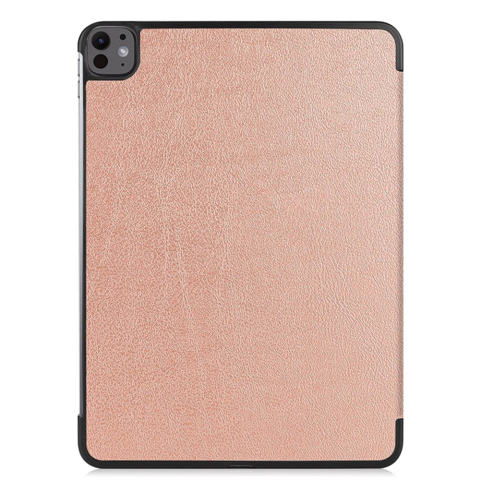 Husa tableta pentru iPad Pro 13 (2024), SKYDDAR INNOVATION, cu suport Multi-Unghi si functie Sleep/Wake, FoldPro, Roz, set cu sticker - 2 | YEO