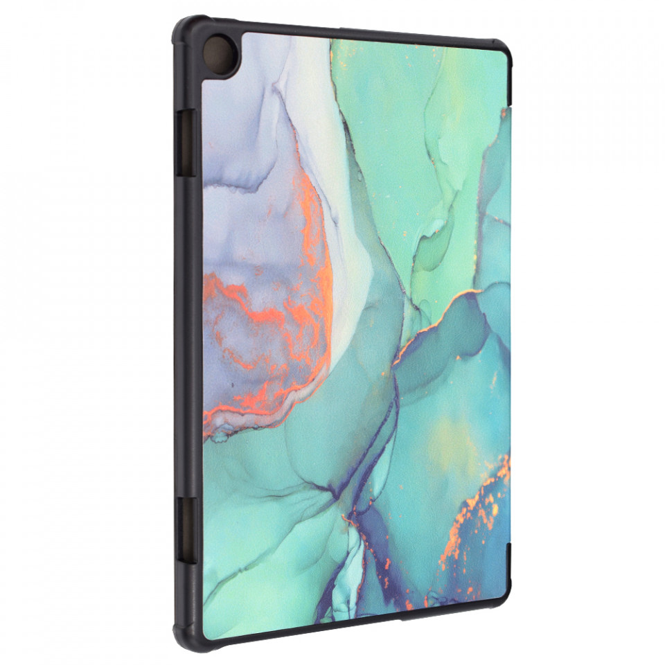 Husa tableta pentru Lenovo Tab M10 3rd Gen (TB328FU/TB328XU) cu suport Multi-Unghi și functie Sleep/Wake , SKYDDAR FoldVision Colour - Green time - 2 | YEO