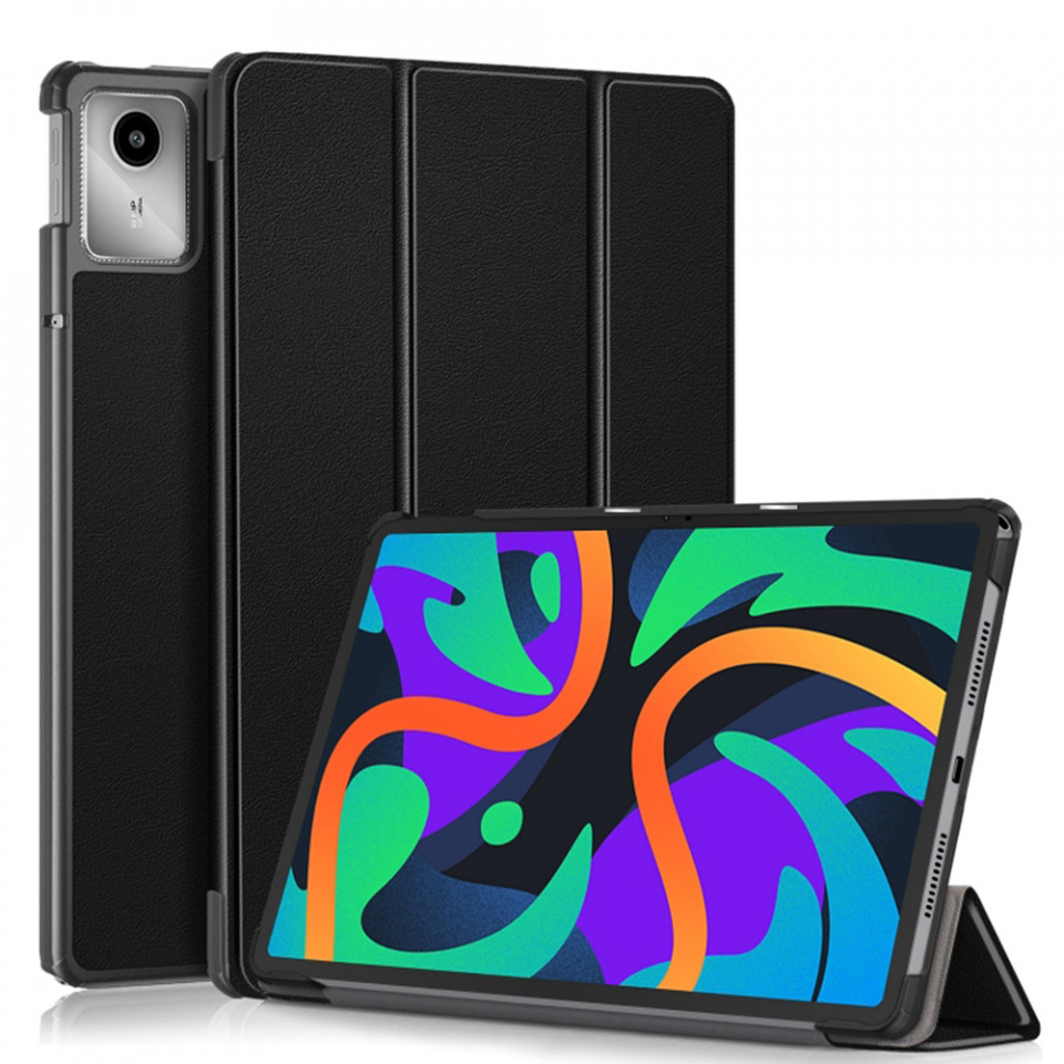 Husa tableta pentru Lenovo Tab M11 cu suport Multi-Unghi și functie Sleep/Wake , SKYDDAR FoldVision - Negru