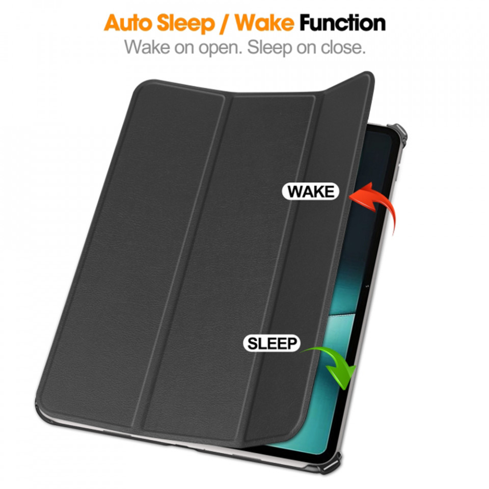 Husa tableta pentru OnePlus Pad cu suport Multi-Unghi și functie Sleep/Wake , SKYDDAR FoldVision - Negru - 2 | YEO