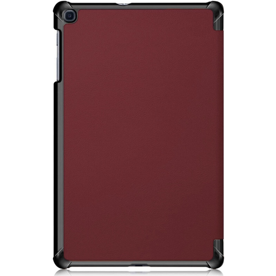 Husa tableta pentru Samsung Galaxy Tab A 10.1 2019 T510, SKYDDAR INNOVATION, cu suport Multi-Unghi si functie Sleep/Wake, FoldPro, Rosu, set cu sticker - 2 | YEO