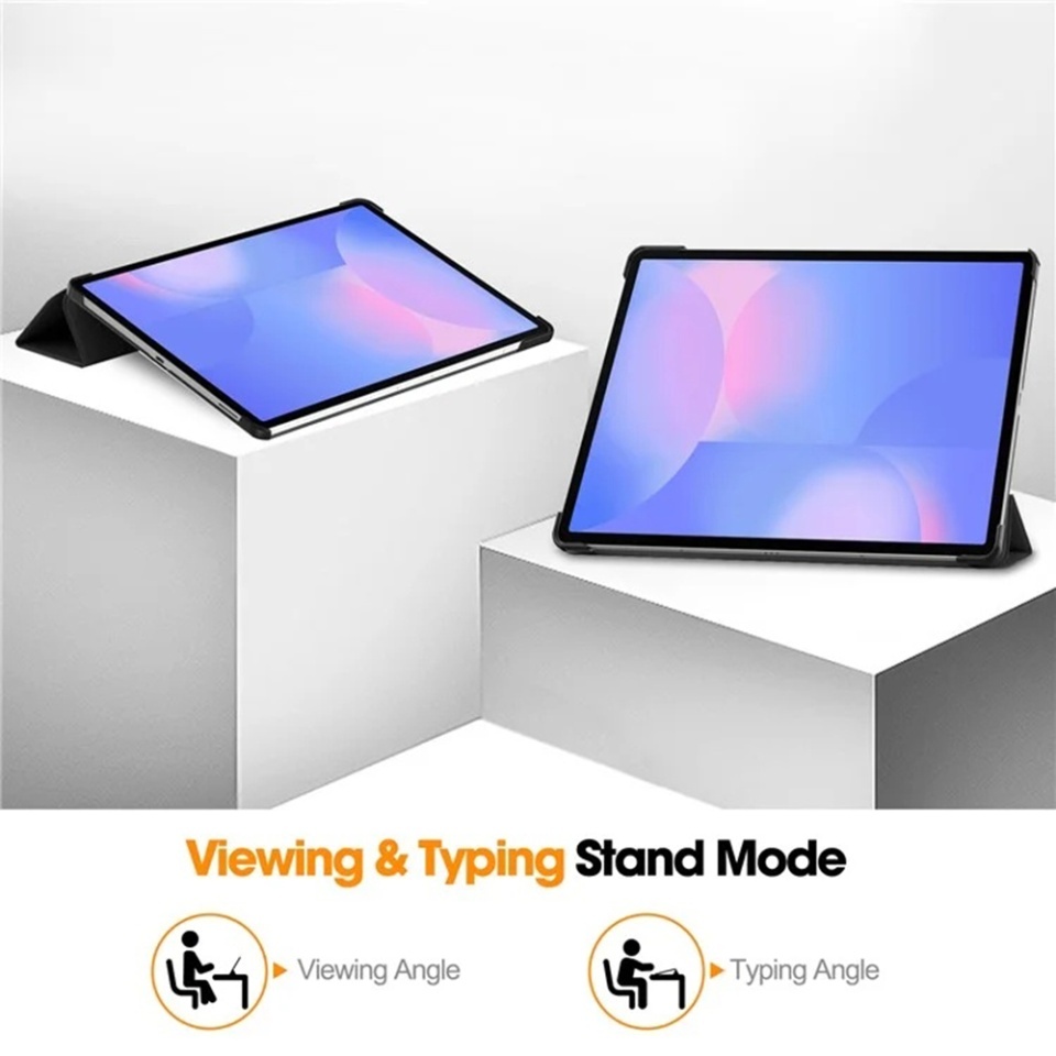 Husa tableta pentru Samsung Galaxy Tab S10 FE Plus, SKYDDAR INNOVATION, cu suport Multi-Unghi si functie Sleep/Wake, FoldPro, Butterfly, set cu sticker - 2 | YEO