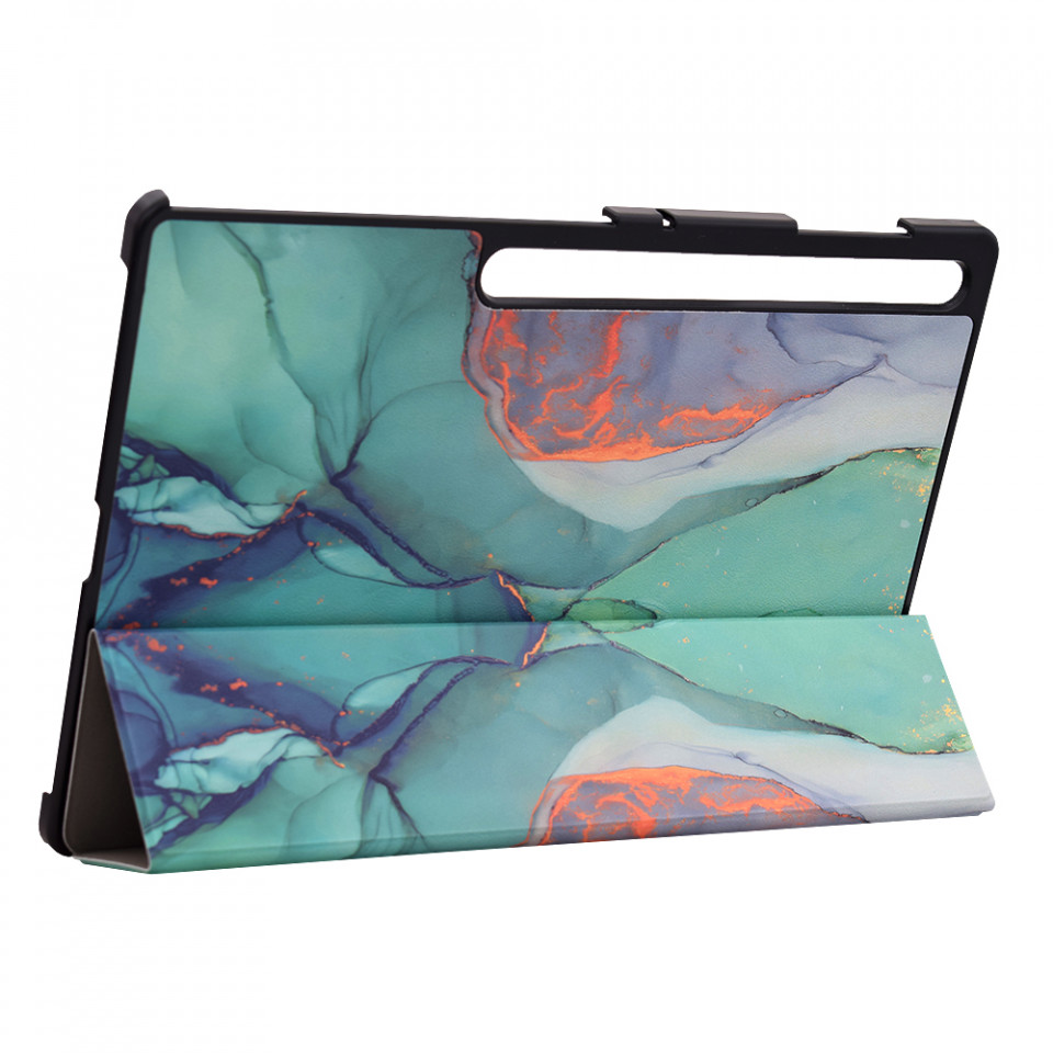 Husa tableta pentru Samsung Galaxy Tab S8 Ultra / Galaxy Tab S9 Ultra cu suport Multi-Unghi și functie Sleep/Wake , SKYDDAR FoldVision Colour - Green time - 3 | YEO